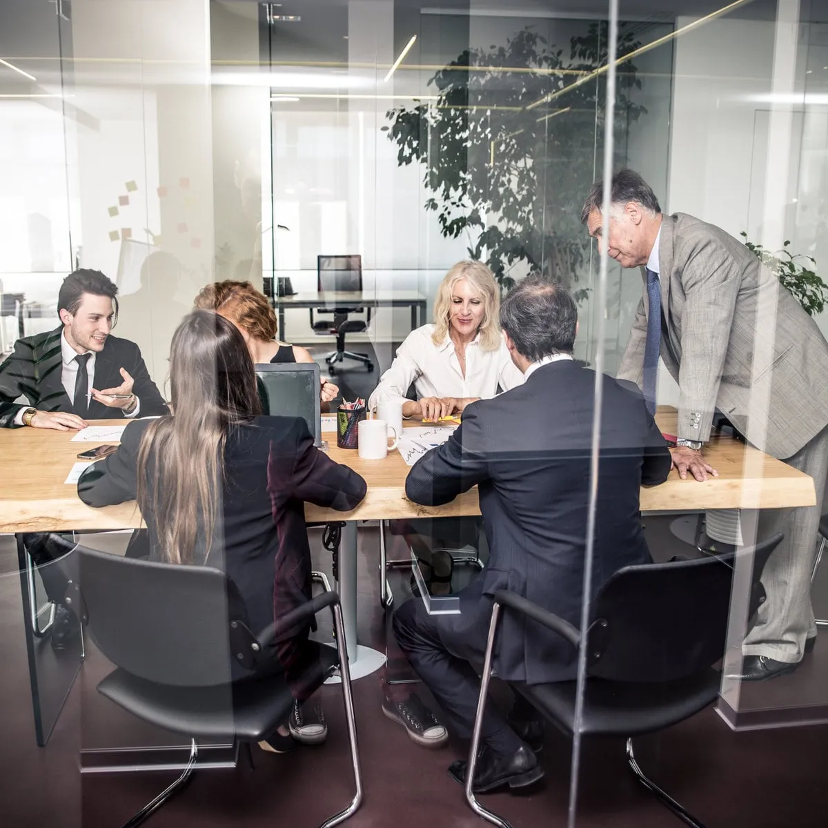 Business meeting in the boardroom